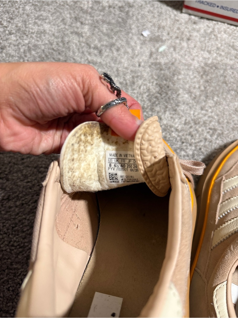 Adidas Super Sleek Ash Pearl Size 8 - Picture 6 of 7